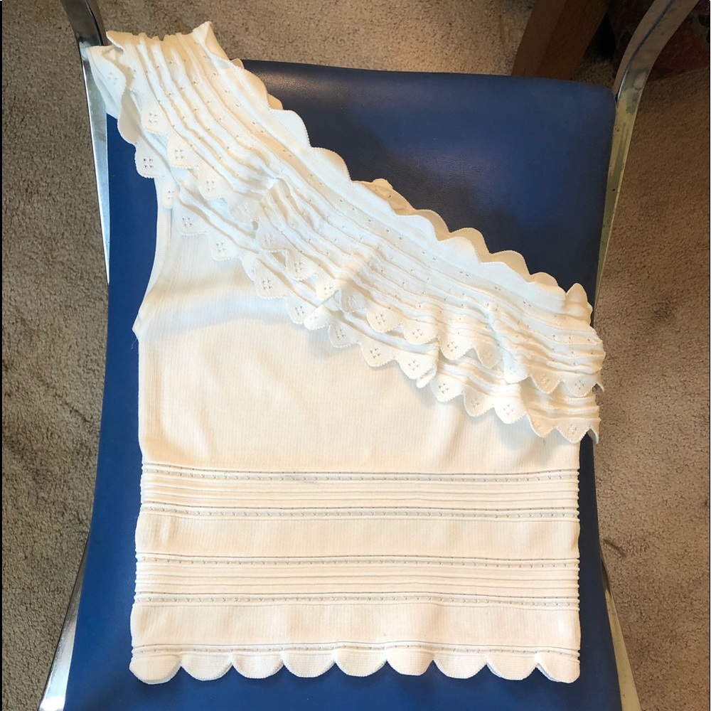 Alice and Olivia one shoulder top